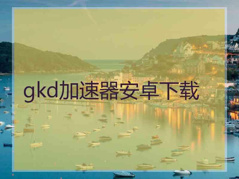 gkd加速器安卓下载 gkd加速器安卓下载