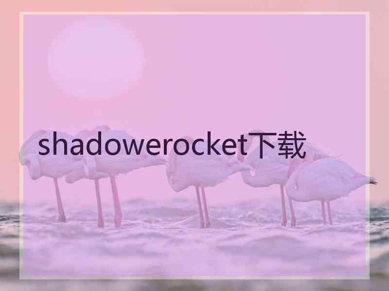 shadowerocket下载