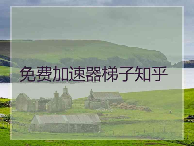 免费加速器梯子知乎