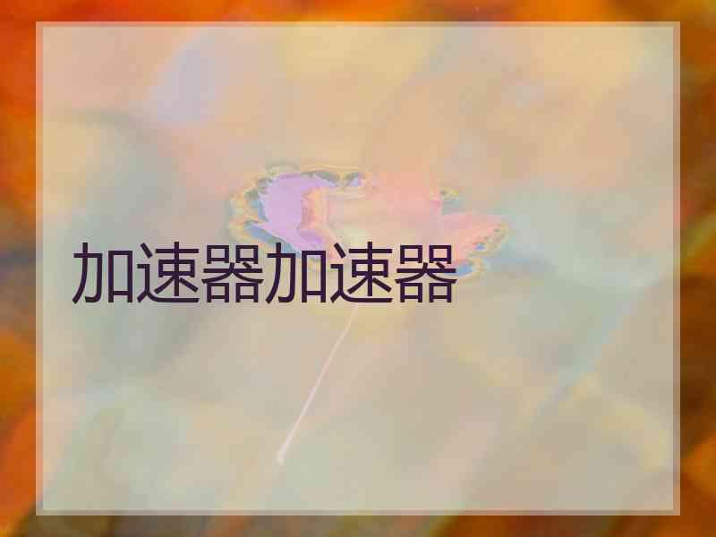 加速器加速器