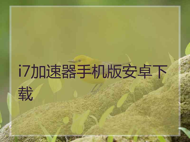 i7加速器手机版安卓下载