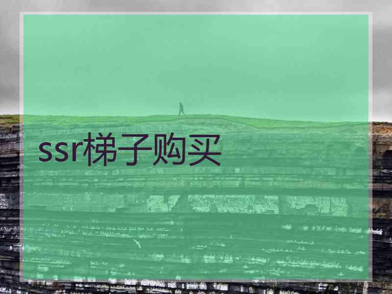 ssr梯子购买