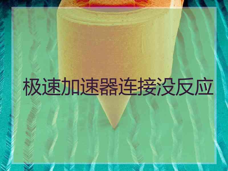 极速加速器连接没反应