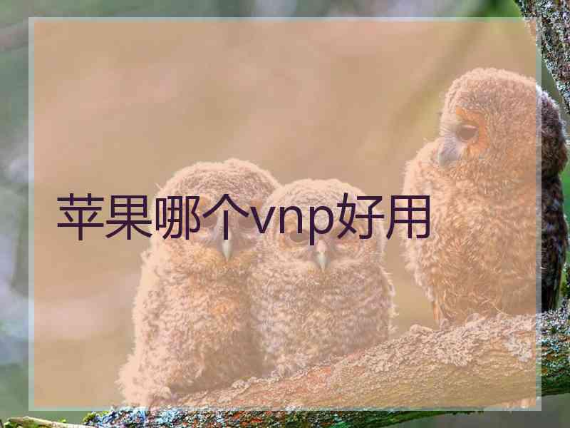 苹果哪个vnp好用